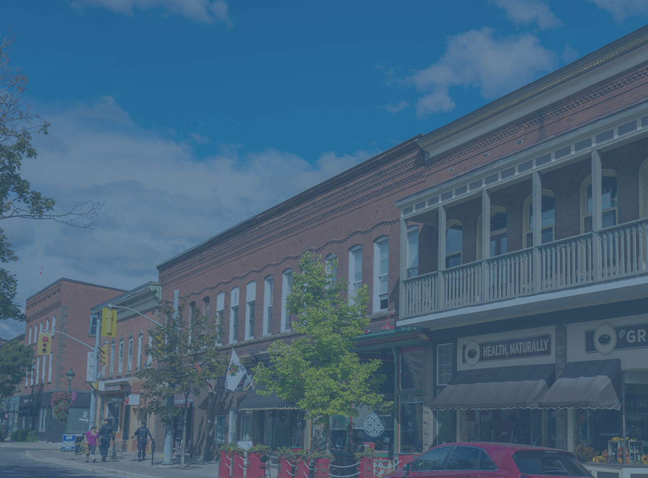 Image of buildings in Carleton Place, close to new development Beckwith Square